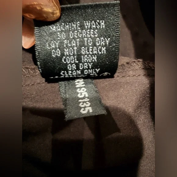 Lafayette 148 Brown Button-Up Cotton Blend Workwear Blouse Shirt size 10 - Picture 9 of 11